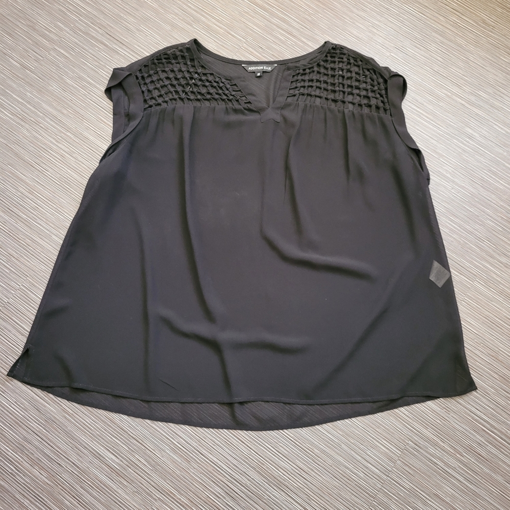 Addition Elle Size 22 Semi-sheer Top